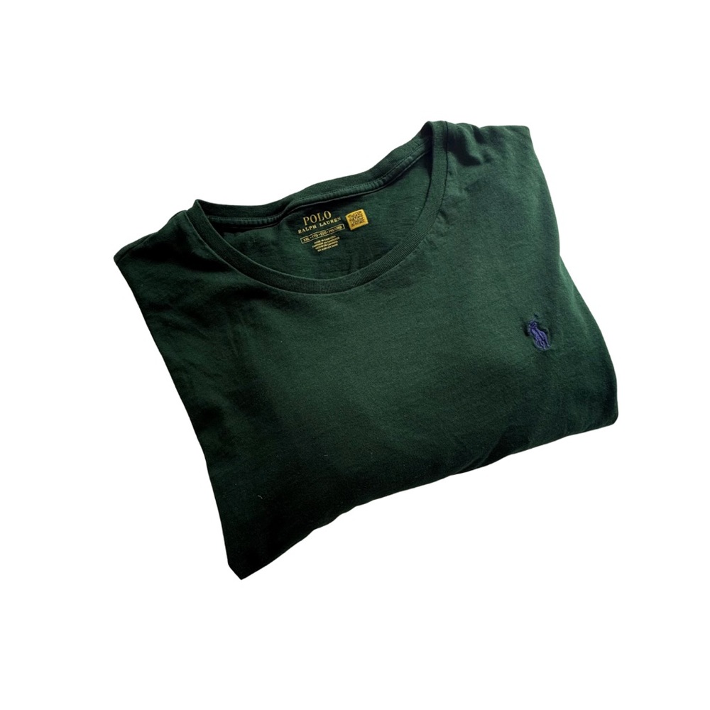 Polo Ralph Lauren Classic Logo Men’s XXL Green Long Sleeve Tee - Picture 2 of 9